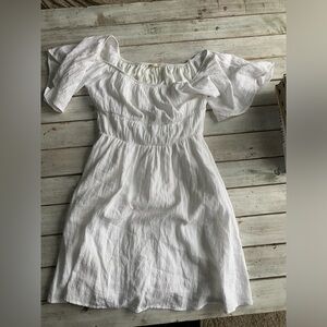 Altar’d State, white flowy, cotton dress, size large
